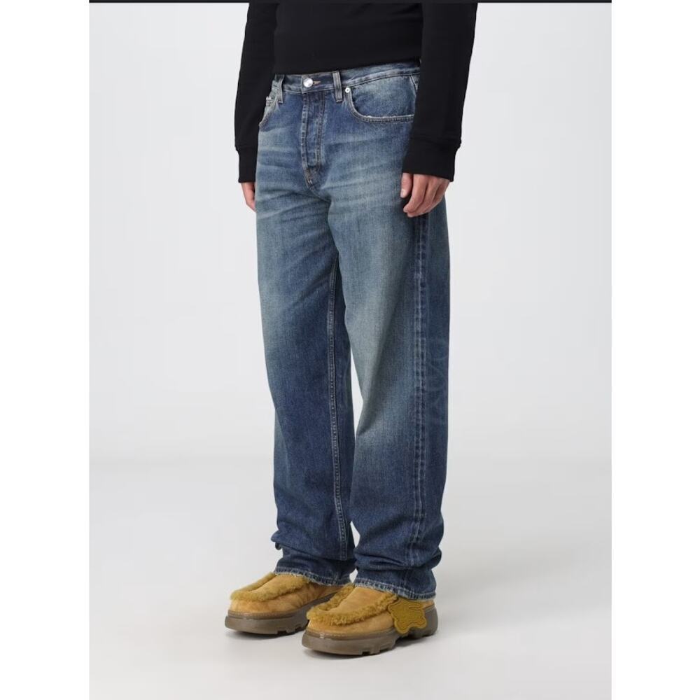 Burberry black label light wash straight leg button fly jeans size 76